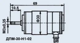 Лот: 7731029. Фото: 1. электромотор ДПМ- 30-Н1-02. Электродвигатели, микромоторы