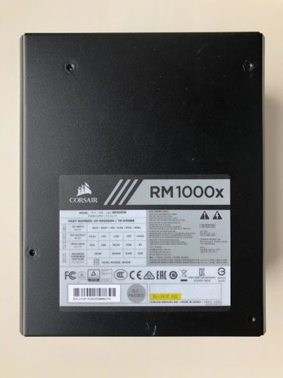 Лот: 21509644. Фото: 1. БП 1000W Corsair RM1000x (CP-9020201-EU... Корпуса, блоки питания