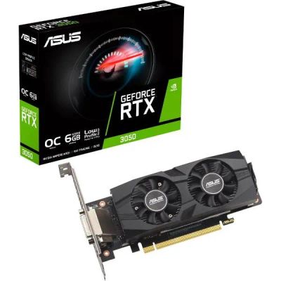 Лот: 24504157. Фото: 1. Видеокарта ASUS RTX3050-O6G-LP-BRK... Видеокарты
