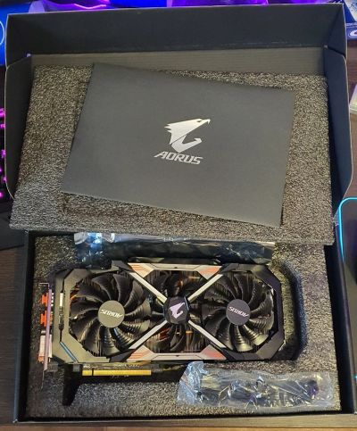 Лот: 16293919. Фото: 1. Видеокарта Gigabyte AORUS GeForce... Видеокарты