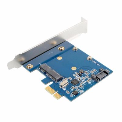 Лот: 11070670. Фото: 1. Адаптер PCI-E x1 для mSATA SSD... Платы расширения, контроллеры, доп. порты