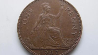 Лот: 4007083. Фото: 1. пенни 1967. Великобритания и острова