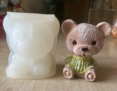 Лот: 19845209. Фото: 1. Молд 3D Медведь. Изготовление свечей