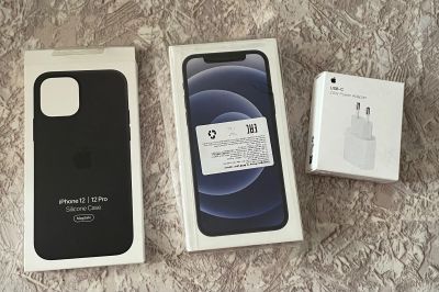 Лот: 21448363. Фото: 1. Apple Phone 12 64 гб черный. Смартфоны