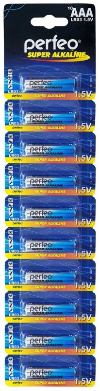 Лот: 16078638. Фото: 1. Батарейка Perfeo Super Alkaline... Батарейки, аккумуляторы, элементы питания