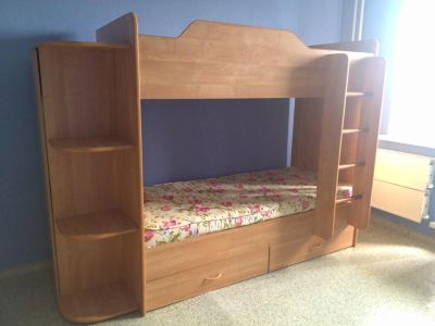 Лот: 4417929. Фото: 1. двухярусная кровать. Детские кровати и кроватки