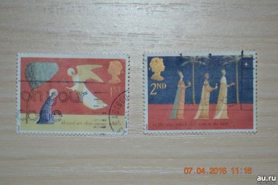 Лот: 12838271. Фото: 1. Марки Великобритании 1996г. Рождество. Марки