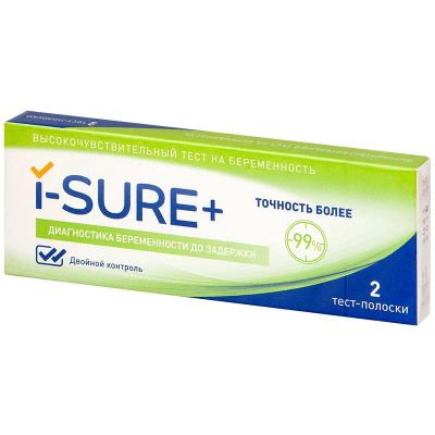 Лот: 23720445. Фото: 1. I-Sure Plus Тест на беременность... Лекарства