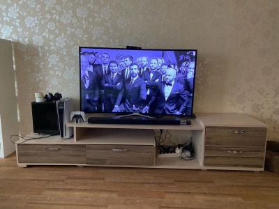 Лот: 17322102. Фото: 1. Тумба под телевизор (цвет "Ясень... Стойки и тумбы для аппаратуры