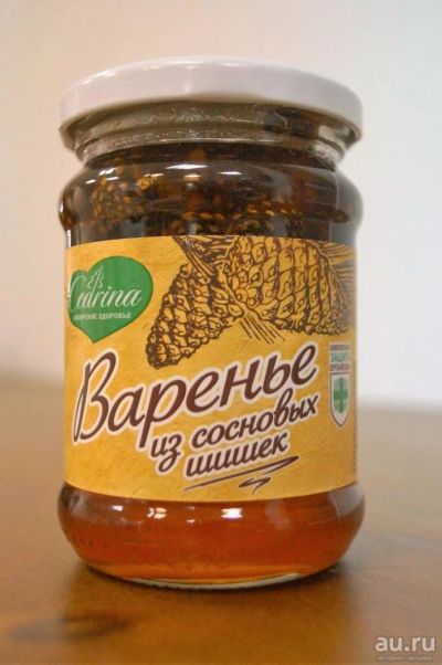 Лот: 8377919. Фото: 1. Варенье из цельных сосновых шишек... Домашние заготовки