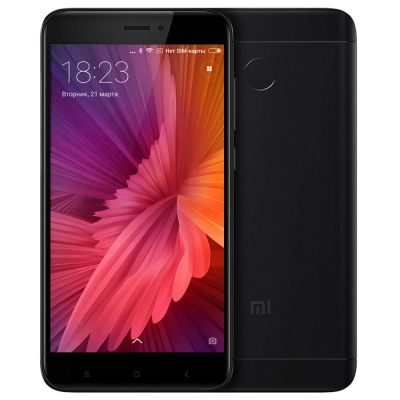 Лот: 10410350. Фото: 1. Черный Xiaomi Redmi 4X ( 3 Gb... Смартфоны