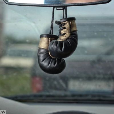 Боксерские перчатки в машину