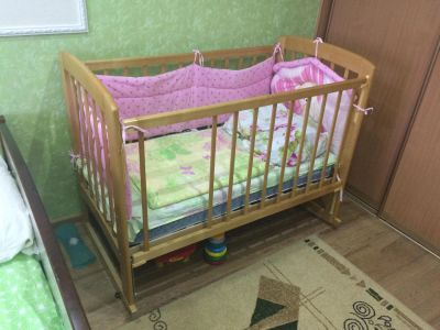 Лот: 9169255. Фото: 1. Детская кроватка. Детские кровати и кроватки