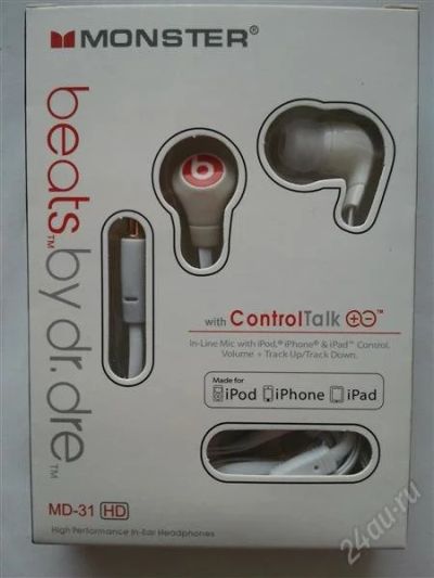 Лот: 2394214. Фото: 1. наушники monster beats by dr.dre... Наушники, гарнитуры