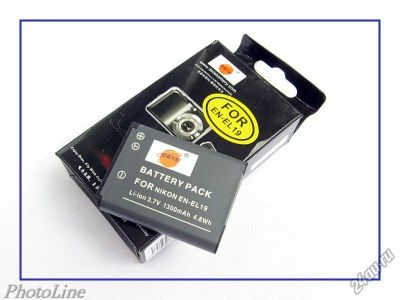 Лот: 5976260. Фото: 1. Аккумулятор EN-EL19 фирмы DSTE... Аккумуляторы, зарядные