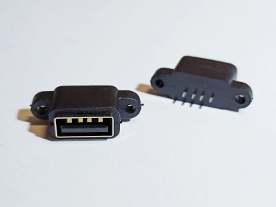 Лот: 19443716. Фото: 1. USB гнездо разъем встраиваемый... Разъёмы