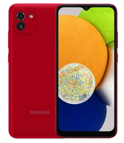 Лот: 18825654. Фото: 1. Samsung Galaxy A03 3/32Gb, красный. Смартфоны