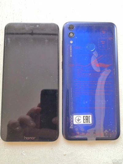 Лот: 17109743. Фото: 1. Смартфон Honor 8C Blue. Без материнской... Дисплеи, дисплейные модули, тачскрины