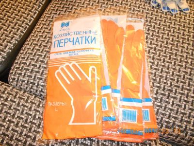 Лот: 5728140. Фото: 1. перчатки резиновые. Спецодежда, спецобувь