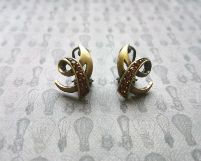 Лот: 9690597. Фото: 1. Серьги бронзовые. Серьги, каффы