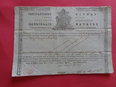 Лот: 9213514. Фото: 1. антикварный документ к мощевику... Документы, ценные бумаги, письма