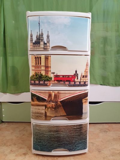 Лот: 20755589. Фото: 1. Комод пластиковый "Лондон ". Комоды