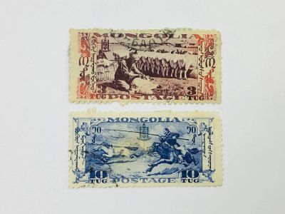 Лот: 23594286. Фото: 1. Монгольская революция. Стрижка... Марки