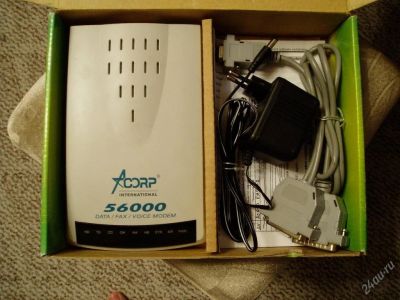 Лот: 22819. Фото: 1. Модем Acorp 56K Fax Modem. Проводные модемы