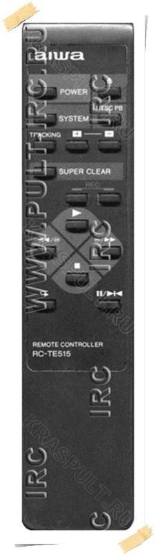 Лот: 15907778. Фото: 1. Пульт AIWA RC-TE515. Пульты ДУ
