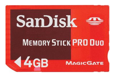 Лот: 4880932. Фото: 1. Sandisk Memory Stick PRO Duo 4Gb. Карты памяти