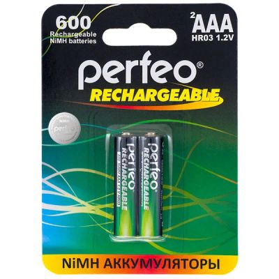 Лот: 17207367. Фото: 1. Аккумулятор Perfeo ААA/R03-600mAh... Батарейки, аккумуляторы, элементы питания