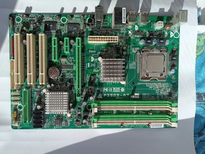 Лот: 25124623. Фото: 1. Biostar P35D2-A7 + Pentium Dual... Комплекты запчастей