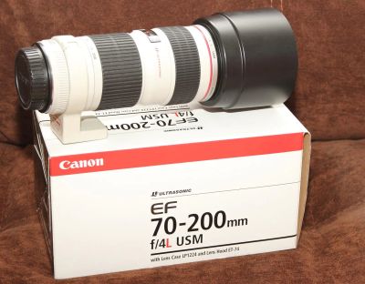 Лот: 3634792. Фото: 1. Сanon EF 70-200mmf/4Lusm. Объективы