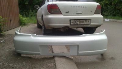 Лот: 4384160. Фото: 1. бампер задний impreza. Кузов