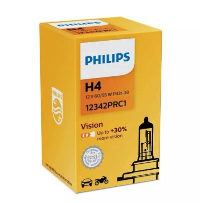 Лот: 16269049. Фото: 1. Лампа H4 Philips 12В 60/55Вт... Оптика и освещение