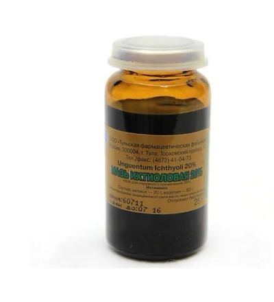 Лот: 25347142. Фото: 1. Ихтиоловая мазь 20% 25г. Лекарства