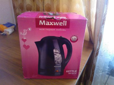 Лот: 3593692. Фото: 1. новый чайник Maxwell. Чайники, кофемашины, кулеры