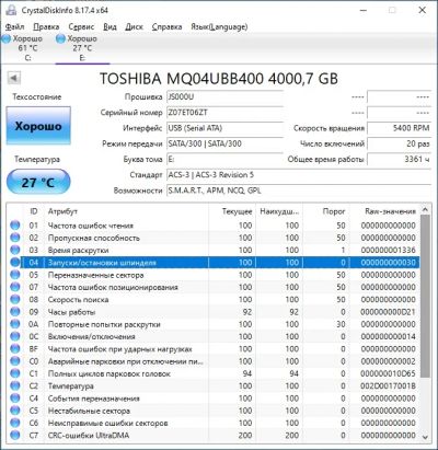 Лот: 19285061. Фото: 1. 4 ТБ Внешний HDD Toshiba Canvio... Внешние жесткие диски