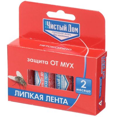 Лот: 25359396. Фото: 1. Инсектицид от мух, лента липкая... Средства от насекомых и грызунов