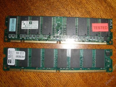 Лот: 97948. Фото: 1. оперативка dimm 128mb(2штуки). Оперативная память