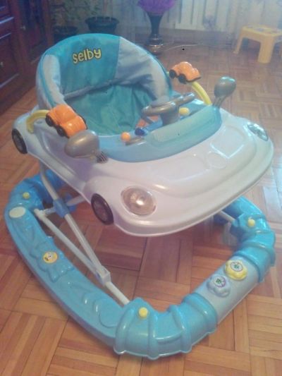 Лот: 8501746. Фото: 1. Ходунки Selby 8 колес с ковриком... Ходунки, прыгунки, качели
