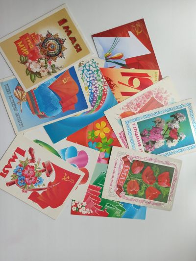 Лот: 16048697. Фото: 1. Коллекция советских открыток. Открытки, конверты