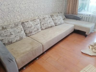 Лот: 25358015. Фото: 1. Диван раскладной б/у. Диваны