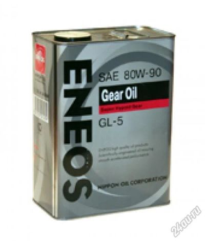 Лот: 5713164. Фото: 1. ENEOS GEAR GL-5 80w90 (4л), бесплатная... Масла, жидкости