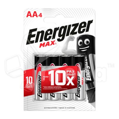 Лот: 18915334. Фото: 1. Батарейка AA LR6 Energizer MAX... Батарейки, аккумуляторы, элементы питания