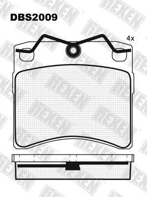 Лот: 3025461. Фото: 1. Колодки тормозные hEXEN VW Transporter... Тормозная система