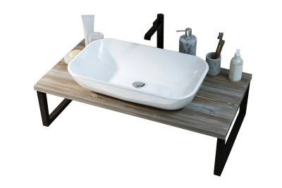 Лот: 24355223. Фото: 1. Столешница 1Marka Grunge Loft. Мебель для ванной комнаты