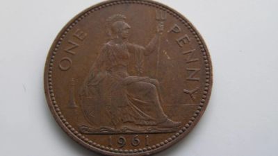 Лот: 4007022. Фото: 1. пенни 1961. Великобритания и острова