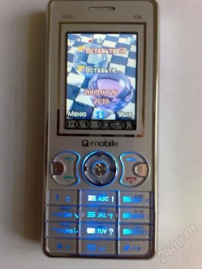 Лот: 126354. Фото: 1. QMobile 2SIM активных + карта... Кнопочные мобильные телефоны