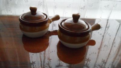 Лот: 10928771. Фото: 1. Горшочки для запекания с ручками... Кухонные аксессуары